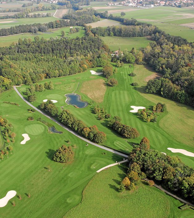 Vue aérienne drone Golf & Country Club Château de Bonmont