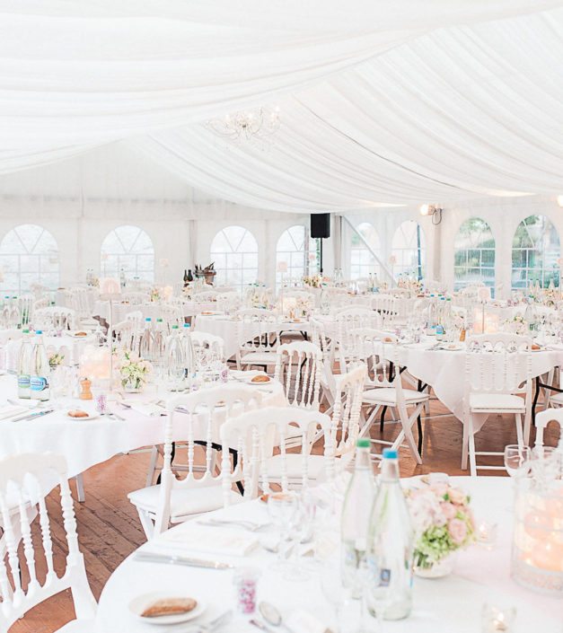 mariage château de Bonmont sous tente