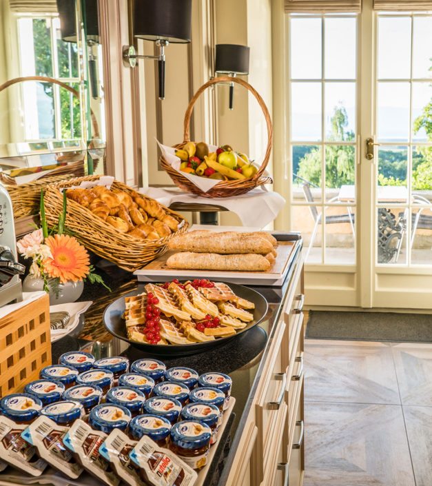 detail petit déjeuner restaurant château de Bonmont