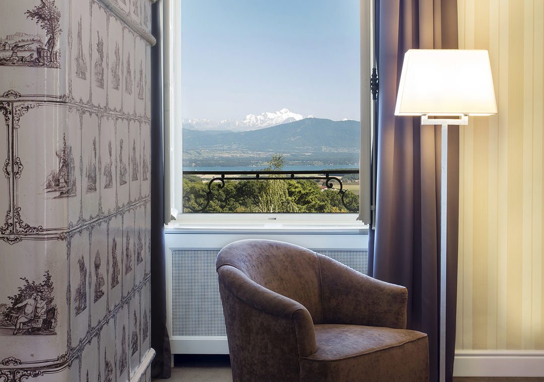 Chambre deluxe vue mont blanc fenetre