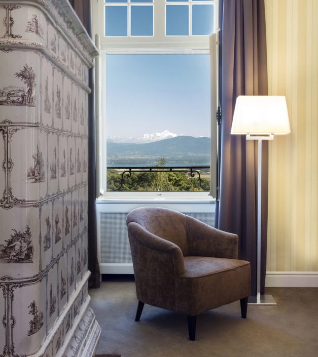 Chambre deluxe vue mont blanc fenetre