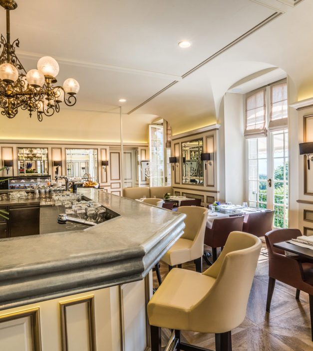 Le Cercle restaurant décoration intérieur Bonmont