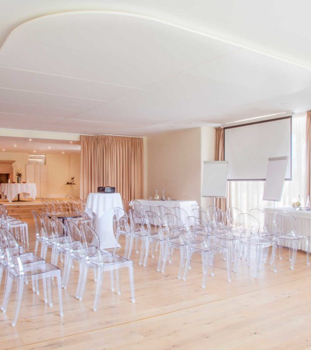 Set up de la salle cascade événements configuration theatre