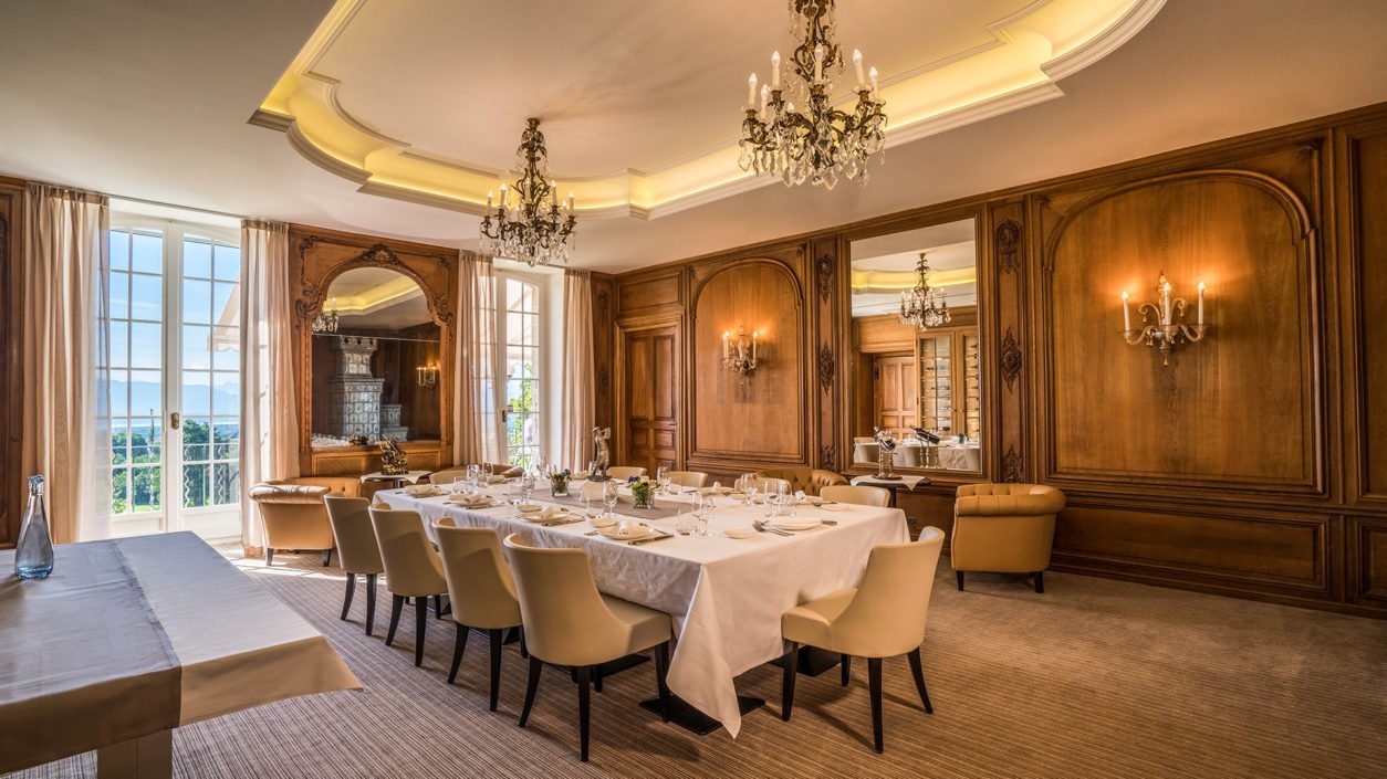 photo salle à manger château de Bonmont