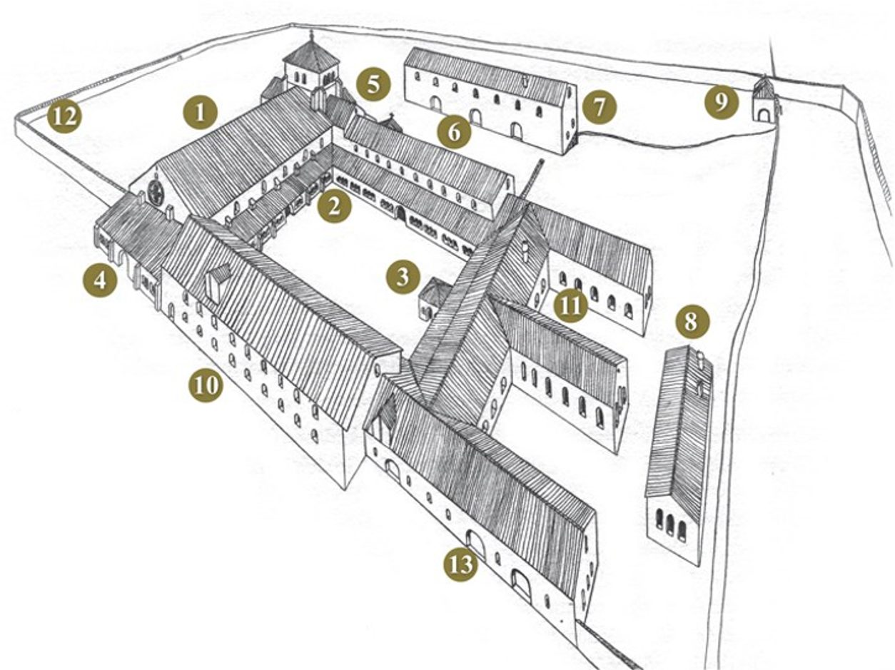 Plan points d'interets Golf & Country Club Château de Bonmont Abbaye de Bonmont