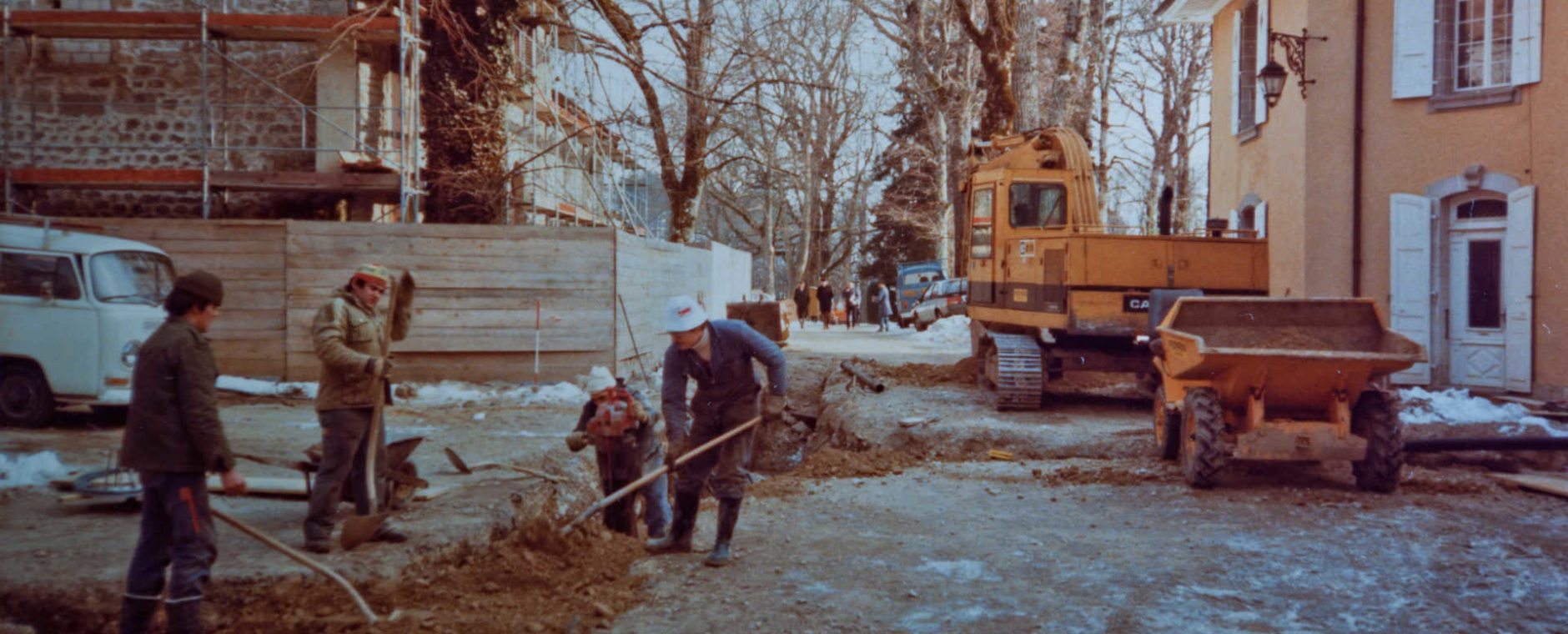 archives photo rénovation château de Bonmont