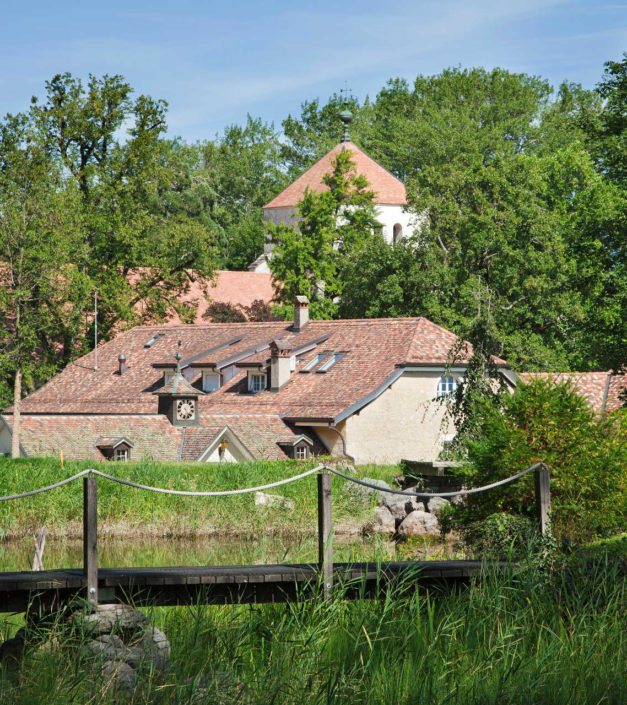 photo parc etange et Abbaye de Bonmont