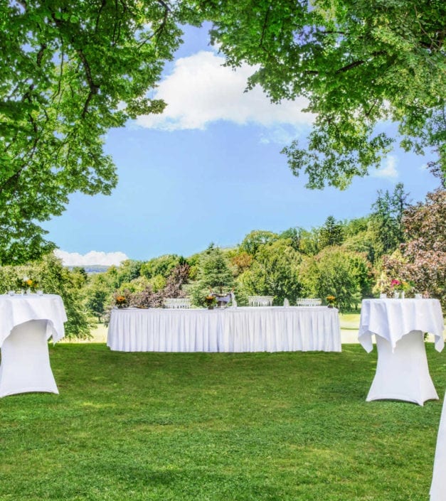 jardin domaine Bonmont réception banquet extérieur